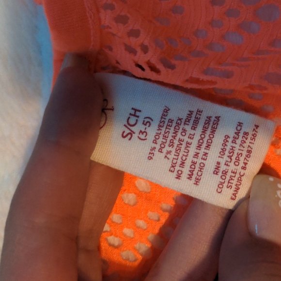 Cover-up, flash/bright peach Pink 🍑, size Small - Picture 6 of 7